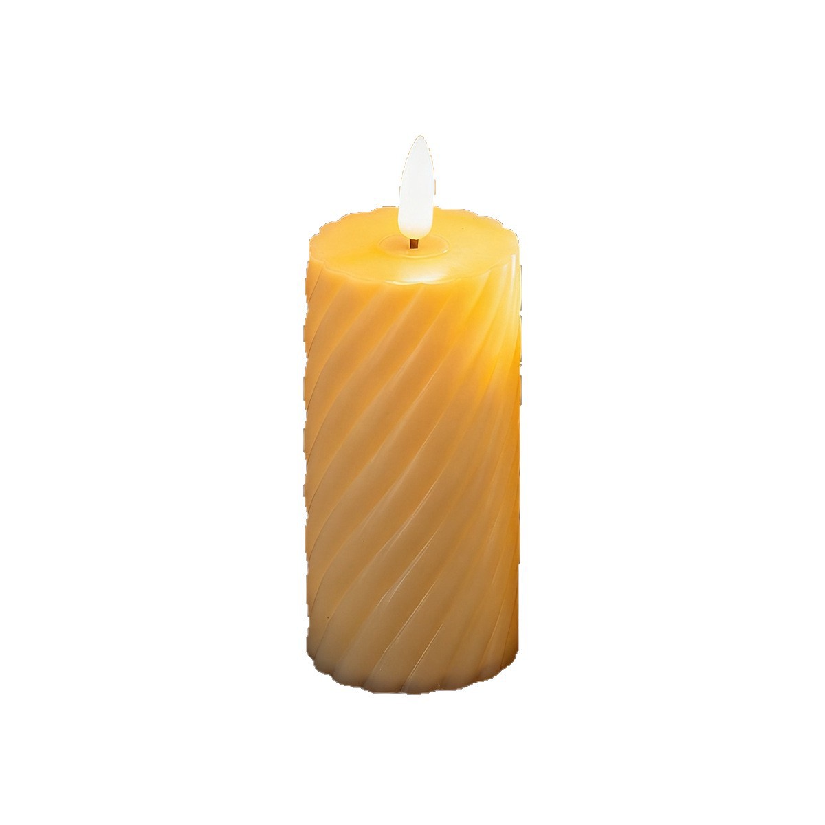 Candlas electrónicas sin llama de plástico espiral de pilares romanos de navidad decoración del hogar luces de atmósfera de vacaciones
