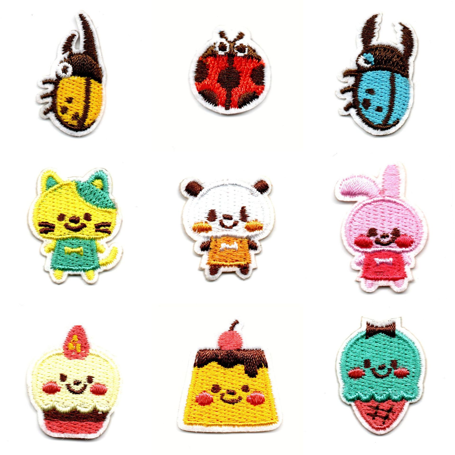 电脑绣花标厂家直销卡通动物补丁贴DIY衣服装辅料布贴 徽章自粘贴