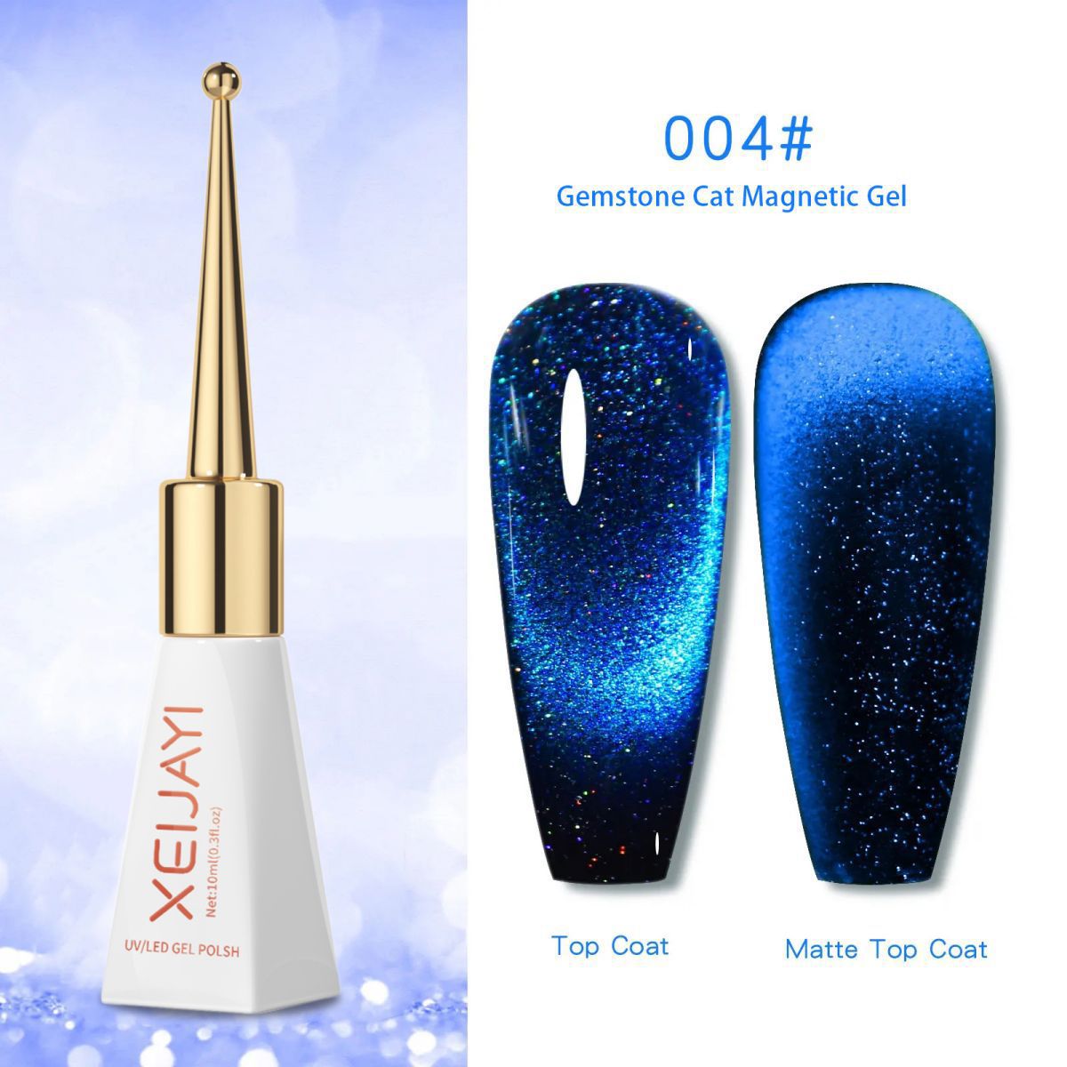 Kit de Esmalte Gel Ojo de Gato 12D Efecto Aurora para Manicura
