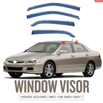 Rain shield – Honda Accord Window - standard-packing-without-logo-accord-24-mk7-cm-2003-2007-with-bright-strips-rain-shield
