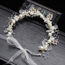 2025夏季新款可爱小仙女花童头花花环飘带发箍蝴蝶珍珠森系头饰品