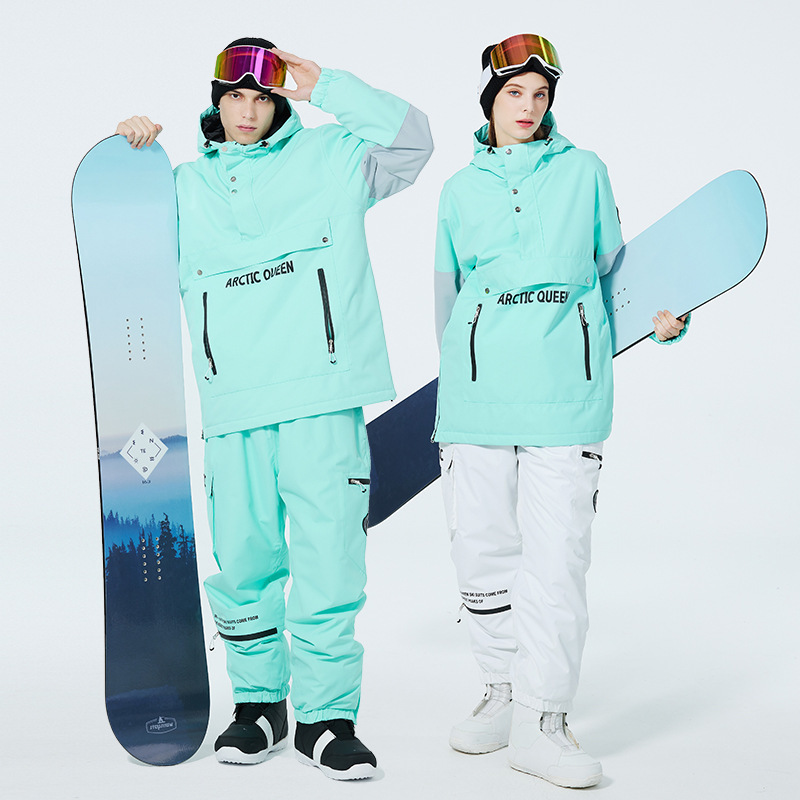 New Ski Suit Hoodie Couple's suit Men's and Women's Single and Double Ski Hoodies Windproof Waterproof Ski Clothes