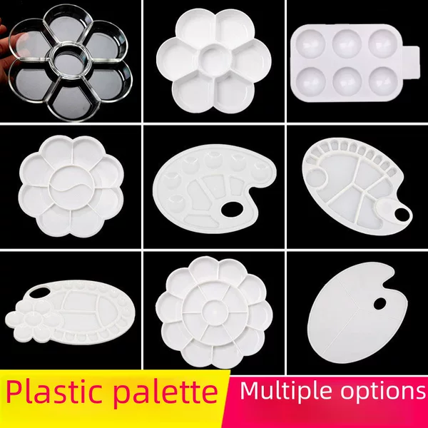 Foreign trade cross-border art palette color plate painting palette children's palette plum blossom palette