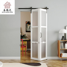 平开折叠一体门推拉门室内厨房隔断门厕所浴室实木门