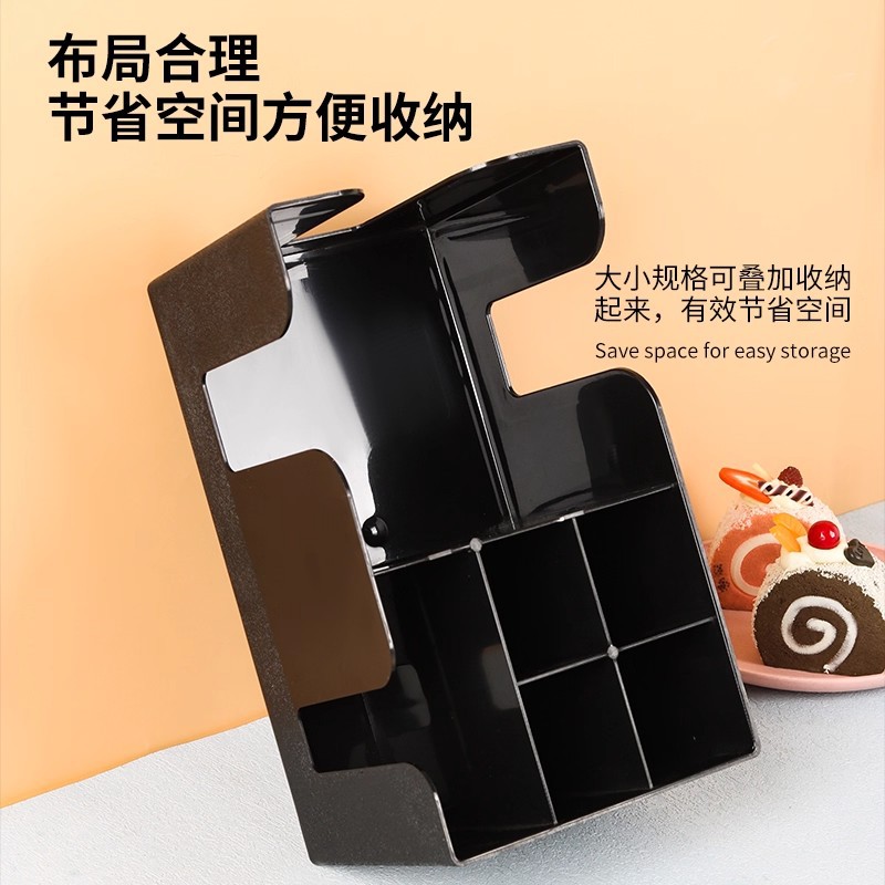 Caja de paja de tejido acrílico negro caja de paja caja de tejido multiusos caja de paja de tejido bar de vinos de pie