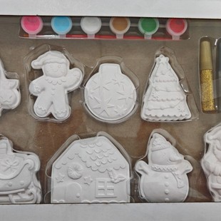 Plaster Doll Set White Embryo Small Kidsren's Handmade DIY Painted White Embryo Graffiti Toy