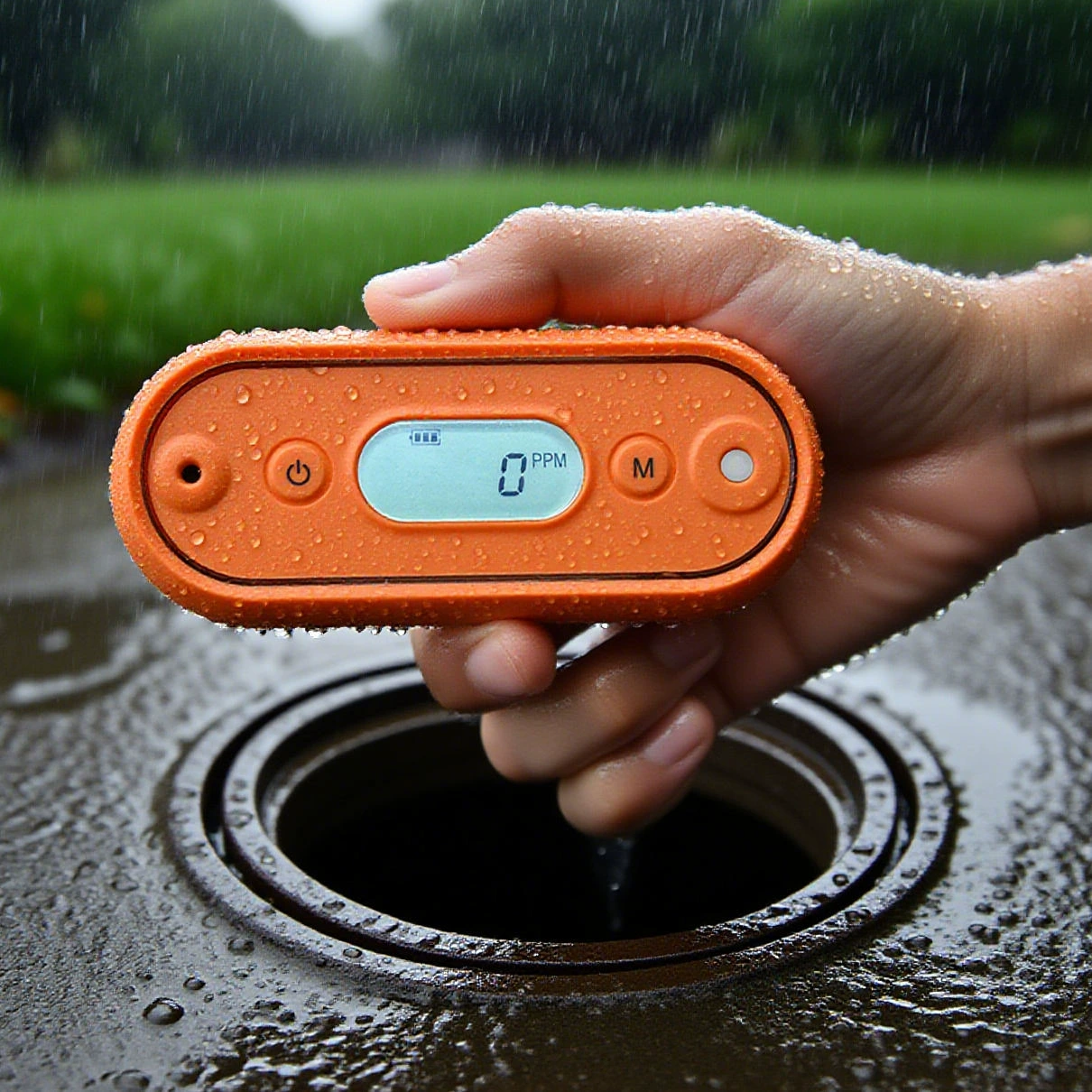 Водонепроницаемый портативный детектор угарного газа Высокая точность наружный анализ угарного газа сигнализация