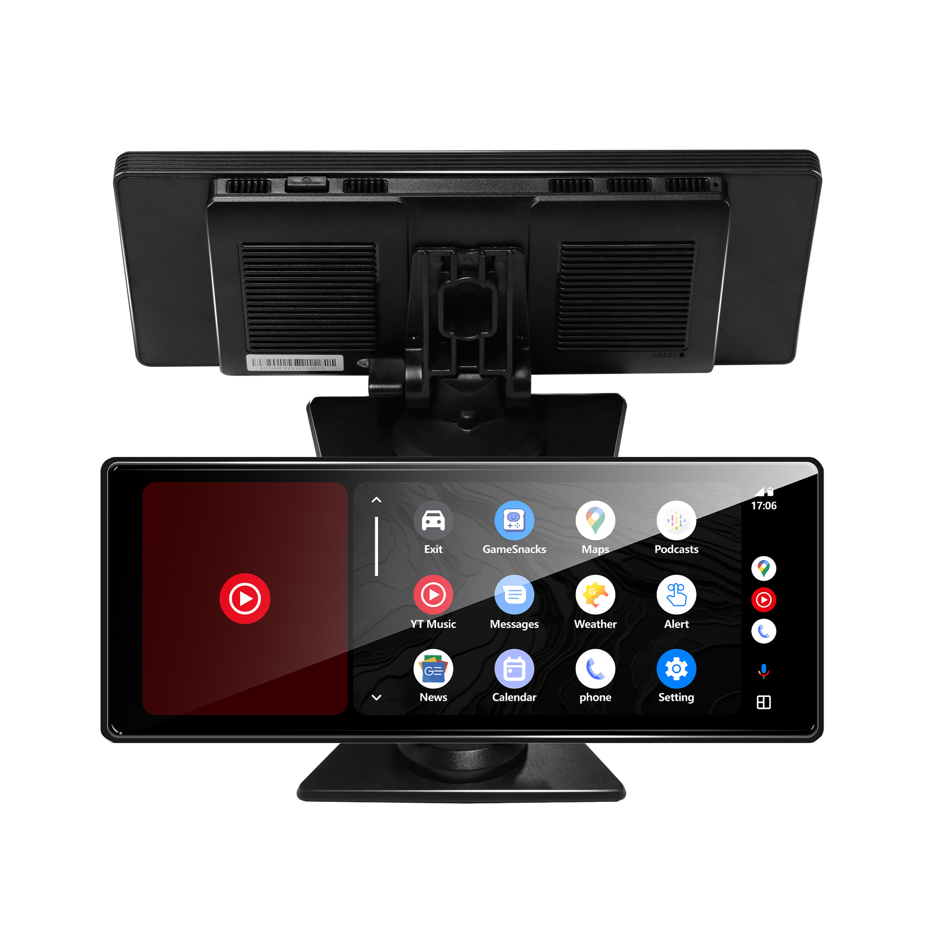 10.26inch Carplay Portable Screen Smart Car Navigation Player Hd Reversing Image Car Recorder