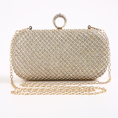 New European and American Water Diamond Evening Bag Makeup Bag, Dress with Diamond Accents Crossbody Net Diamond Bag, Handbag Diamond Bag