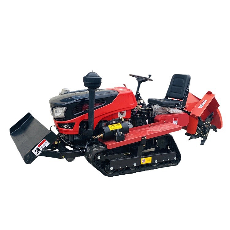 Equipo de fertilización de zanja de rastra al por mayor máquina de arado rotativo de rastra autopropulsada raspadora