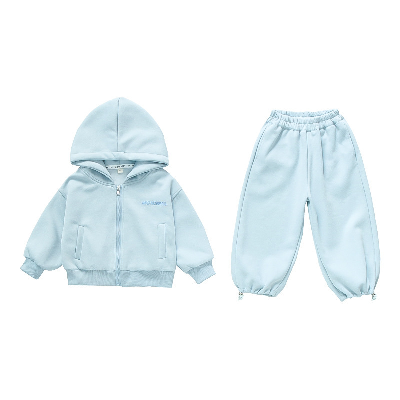 女童套装春秋款2025新款洋气儿童连帽外套秋装休闲卫裤宝宝衣服潮|undefined
