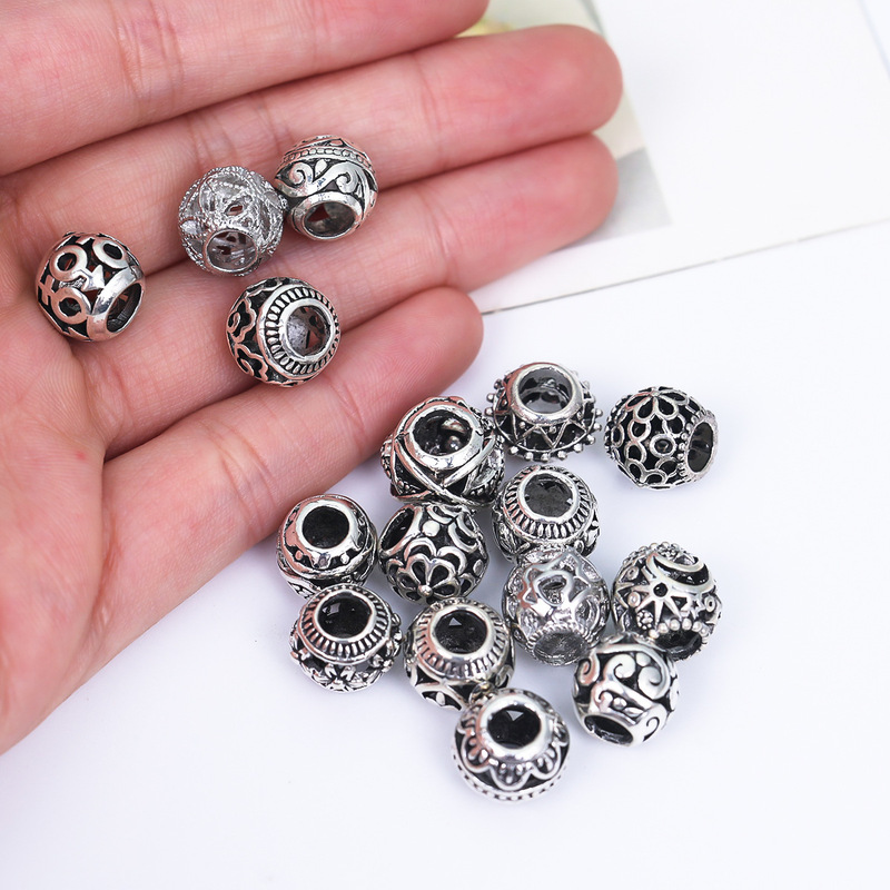 Color-Preserving Alloy Hollow Ball Small Round Beads Handmade DIY Loose Beads Materials Bracelet Jewelry Accessories Small Pendants Spacer Beads Color-Preserving Alloy Hollow Ball Small Round Beads Handmade DIY Loose Beads Materials Bracelet Jewelry Accessories Small Pendants Spacer Beads