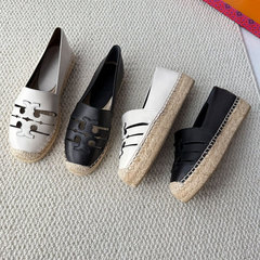 TB レディースシューズ 新しい INES 厚底フィッシャーマンシューズ 小香風 片足靴 レディース 本革 ローファー 身長アップ