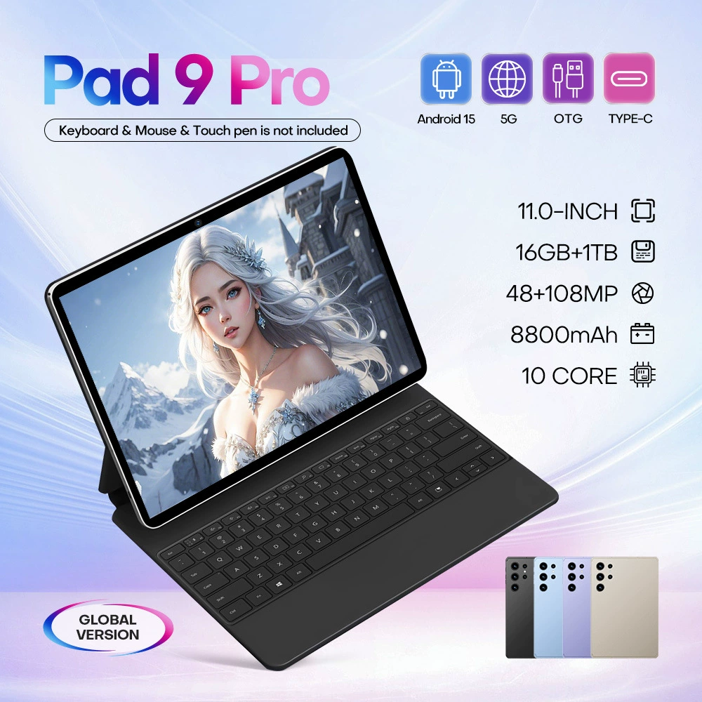 [Pad9Pro跨境新爆款4G通话安卓智能平板电脑10.1尺寸incell屏4+32G]