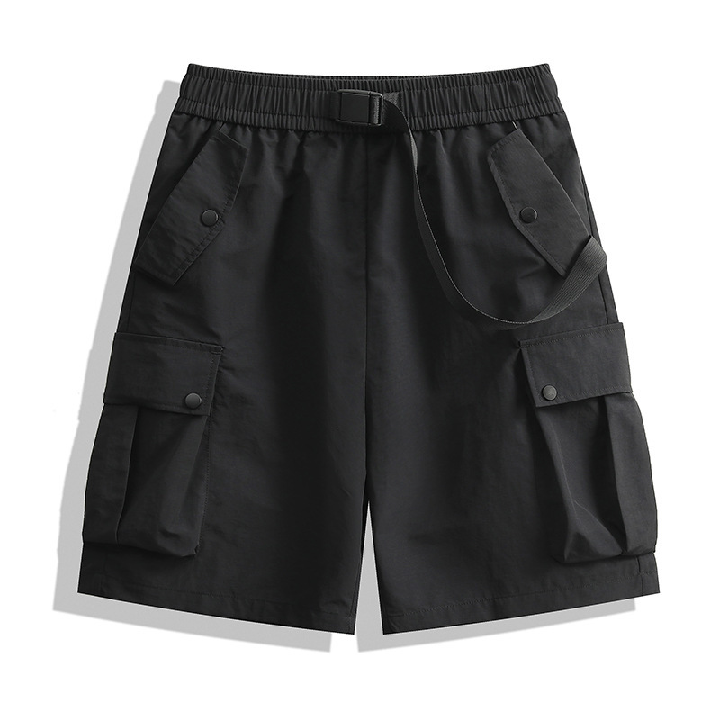 New Men's Cargo Shorts 2025 European and American Style Versatile Multi-Pocket Summer Casual Outdoor Camping Pants Retro Loose