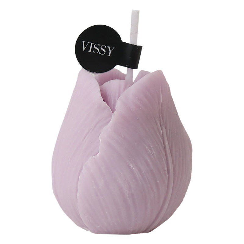 Tulipán aromaterapia vela mano regalo hecho a mano regalo creativo decoración Día DE LA Madre forma de la flor vela al por mayor
