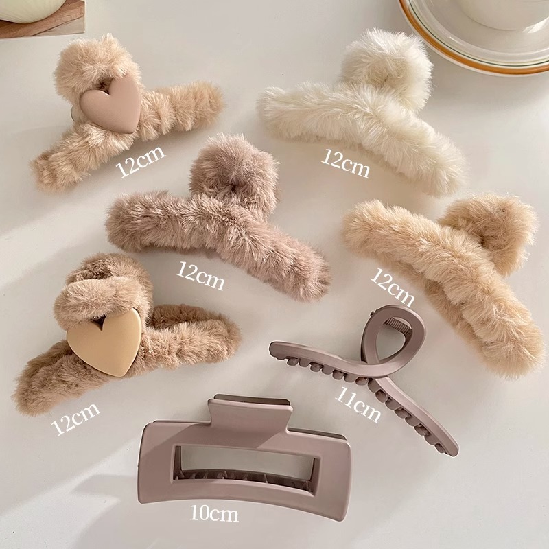 Horquilla de acrílico de las mujeres cuchara trasera updo clip de pelo grande celebridad de Internet elegante tiburón clip tocado simple horquilla