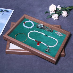 Cross-border Spot Jewelry Tray Texture Light Luxury Necklace Pendant Earrings Bracelet Ring Earrings Bracelet Display Plate
