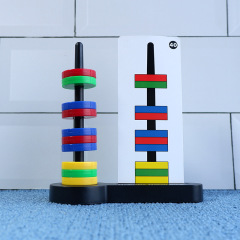 Matching Magnetic Rings Kindergarten Science Experiment Teaching Aids Children's Magnets Magnetic Rings Magnetic Force Toys Four Floating Magnetic Rings Wholesale