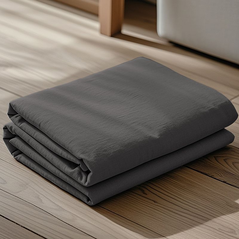 Color sólido piel transpirable sábanas de algodón lavable de una sola pieza dormitorio de estudiantes una sola colcha de almohada de tres piezas conjunto 2026 nuevo