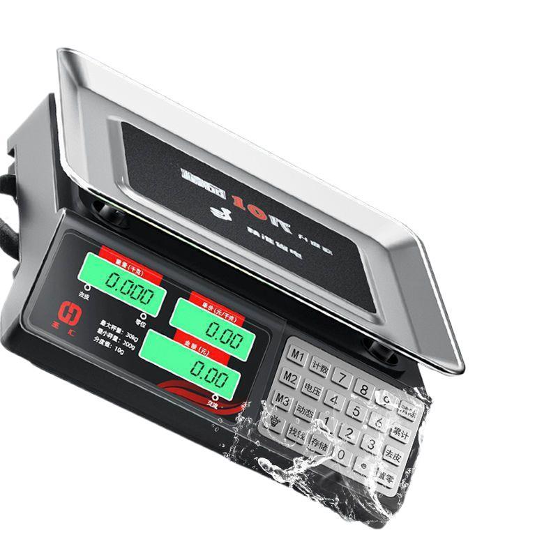 Escala electrónica de alta precisión comercial pequeña precisión compra de verduras pesando 30kg mercado doméstico precio de mesa 10g image 5