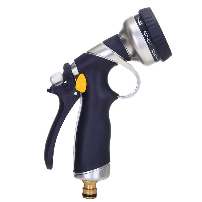 New Zinc Alloy High-Pressure Water Gun, Multi-Functional Car Wash Shower Gun, Garden Watering Gun, Garden Spray Sprinkler