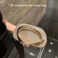 高級ホットダイヤモンド光沢のあるラインストーンレトロハイエンド金属装飾ハンドヘルドボックスバッグ新しい宴会クラッチバッグ女性のための