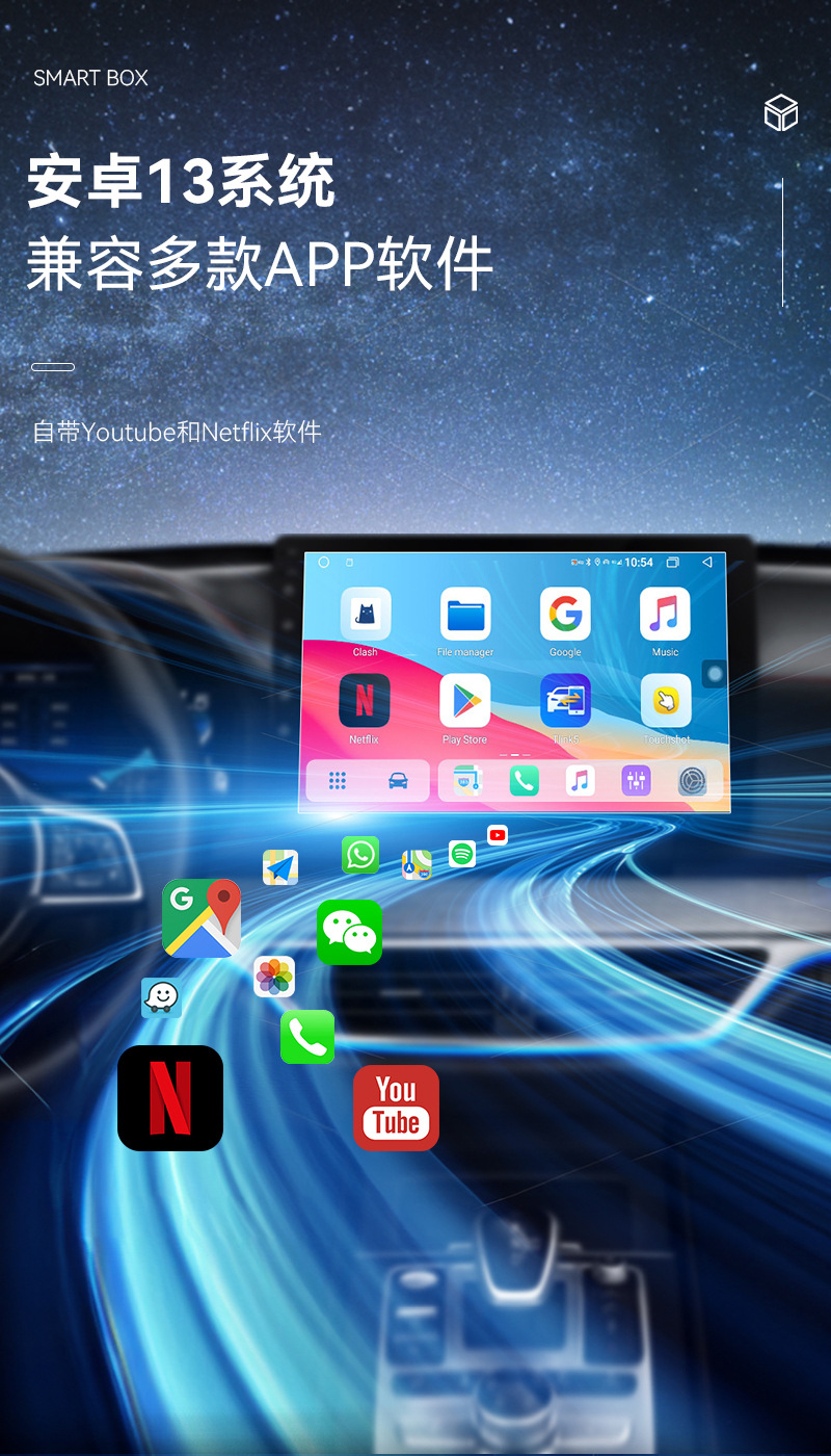 3-in-1 Open-Source Wireless Carplay Module Android 13Aibox Car Connectivity Smart Carplay Box