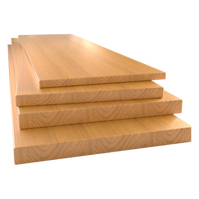 Madera maciza especial de una palabra panel de tablero de partición de pared estante de estantería de pared montado en capas panel sub-material