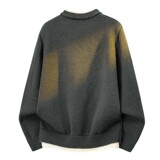 2026年秋季假两件毛衣男2026新款春秋季宽松针织衫打底衫上衣，男装针织衫/毛衣，星座614