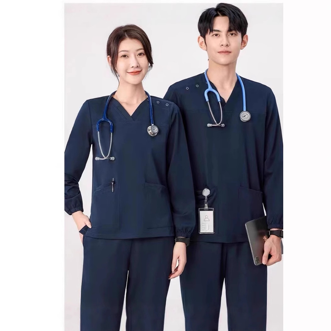南丁格尔高端洗手衣护士服短袖手术刷手服诊所口腔医生长袖工作服