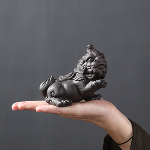 Purple Sand Pixiu Tea Pet Ornaments Can Be Used to Raise Creative Handmade Golden Toad Tea Toys, Tea Worms, Tea Table Tea Set Accessories