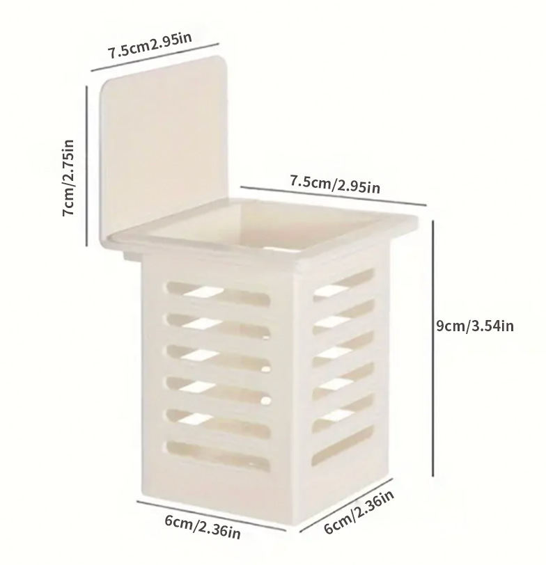 Almacenamiento de palillos, jaula para palillos montada en la pared, tubo para palillos, tubo de almacenamiento montado en la pared para el hogar, cesta de almacenamiento colgante para el hogar