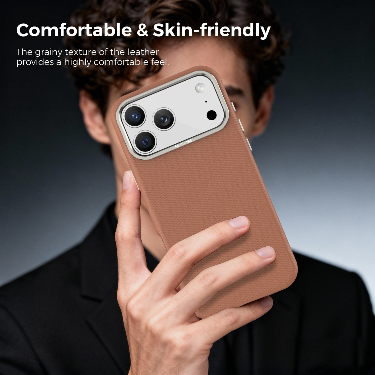 Ốp lưng điện thoại từ tính công nghệ vải dệt cho iPhone 17, 16 Pro Max, 15 — Cam, Xanh dương, Đen, Xanh lá chi tiết 33