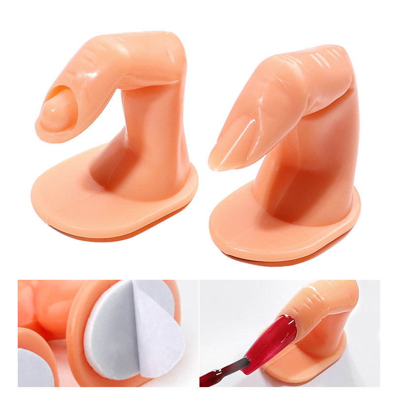 Herramientas de manicure práctica fingers simulación de manicure para principiantes mesa de fijación de uñas dedo manicure material manicure