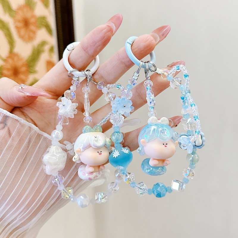 Genuine Lilith lindo grano pintura al óleo estrella nueva aleación cristal resina linda cadena de teléfono móvil bolso colgante de teléfono móvil