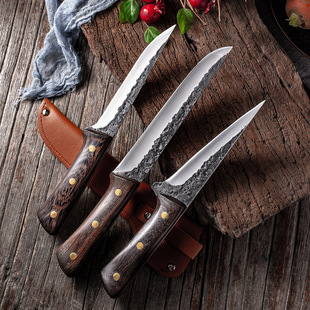 Forging bone-cutting knife for slaughtering pigs, sheep and fish open fish knife stainless steel pork file cutting meat bone-cutting knife
