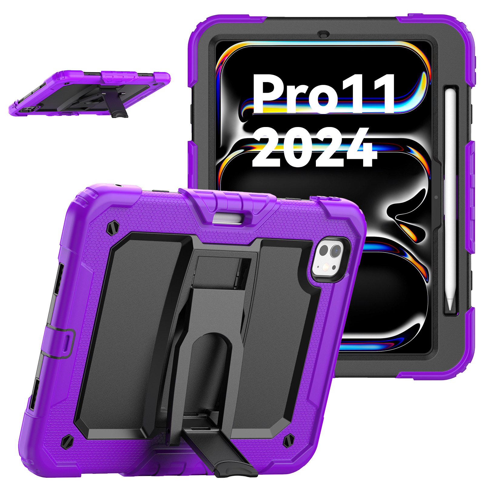 iPad Pro2024 nueva cubierta plana de silicona air6 manzana cubierta 11 pulgadas soporte anti-caída y anti-flexión