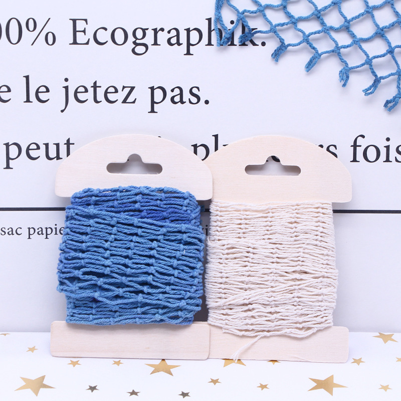 13cm * 1m Mediterranean decorative fishing net thick line cotton and hemp rope shell net Photo Wall shooting background wall decoration net 13cm * 1m Mediterranean decorative fishing net thick line cotton and hemp rope shell net Photo Wall shooting background wall decoration net