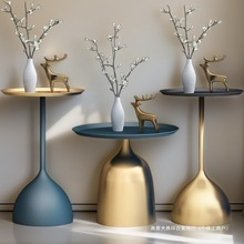 奶油风沙发边几边桌现代简约小茶几客厅阳台小圆桌床头移动小边几