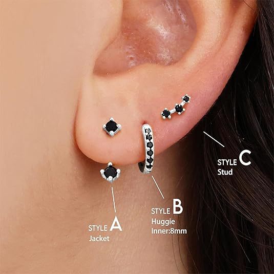 European American Cross-border Fashion Accessories, Versatile Copper Inlaid Colorful Zircon Elegant And Stylish Pierced_voghion.com