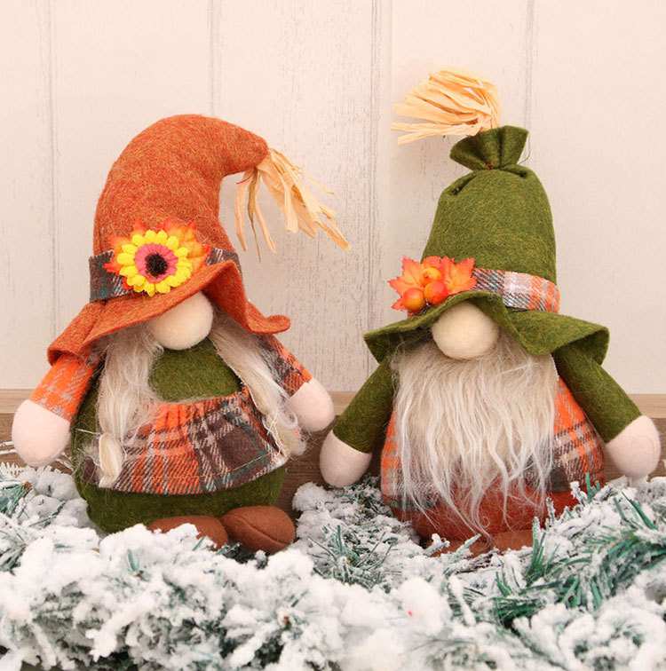New Cross-border Large Faceless Deep Forest Old Man Christmas Dwarf Old Man Harvest Festival Doll Gift display picture 1