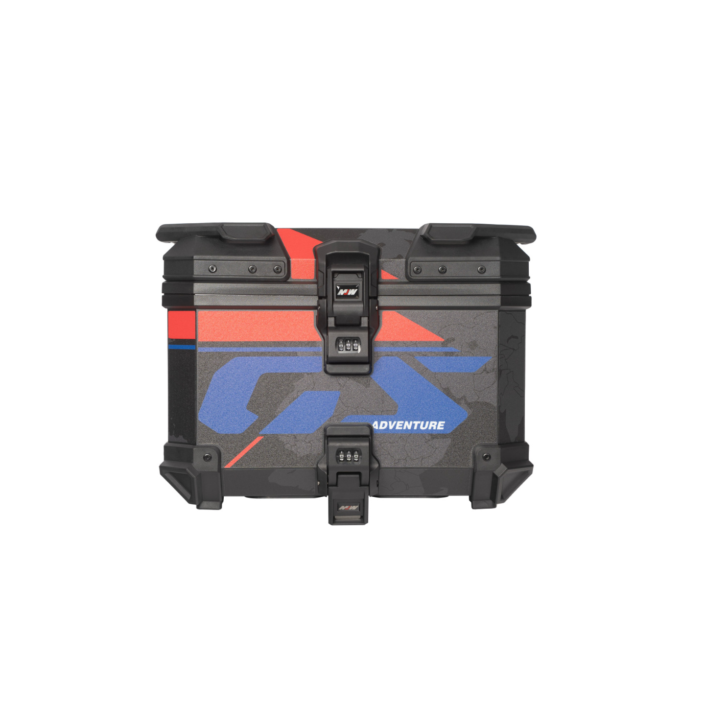 New model 45L motorcycle ABS plastic tail box with password lock, large quick-release motorcycle tail box No. 9