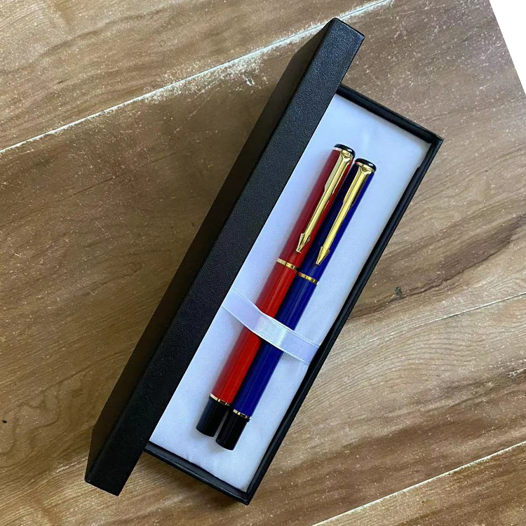 Juego de regalo de bolígrafos metálicos de gel y bolígrafos metálicos a base de agua para empresas, bancos, seguros, premios y estudiantes.