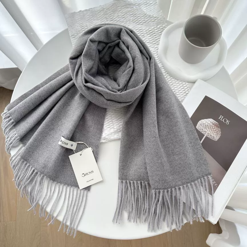 Demi‑season warm cashmere scarf, universal cloak wrap, 200 cm, 250 g, many colors