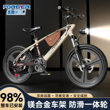 永久镁合金儿童自行车6到12岁中大童女男孩小学生可变速山地车