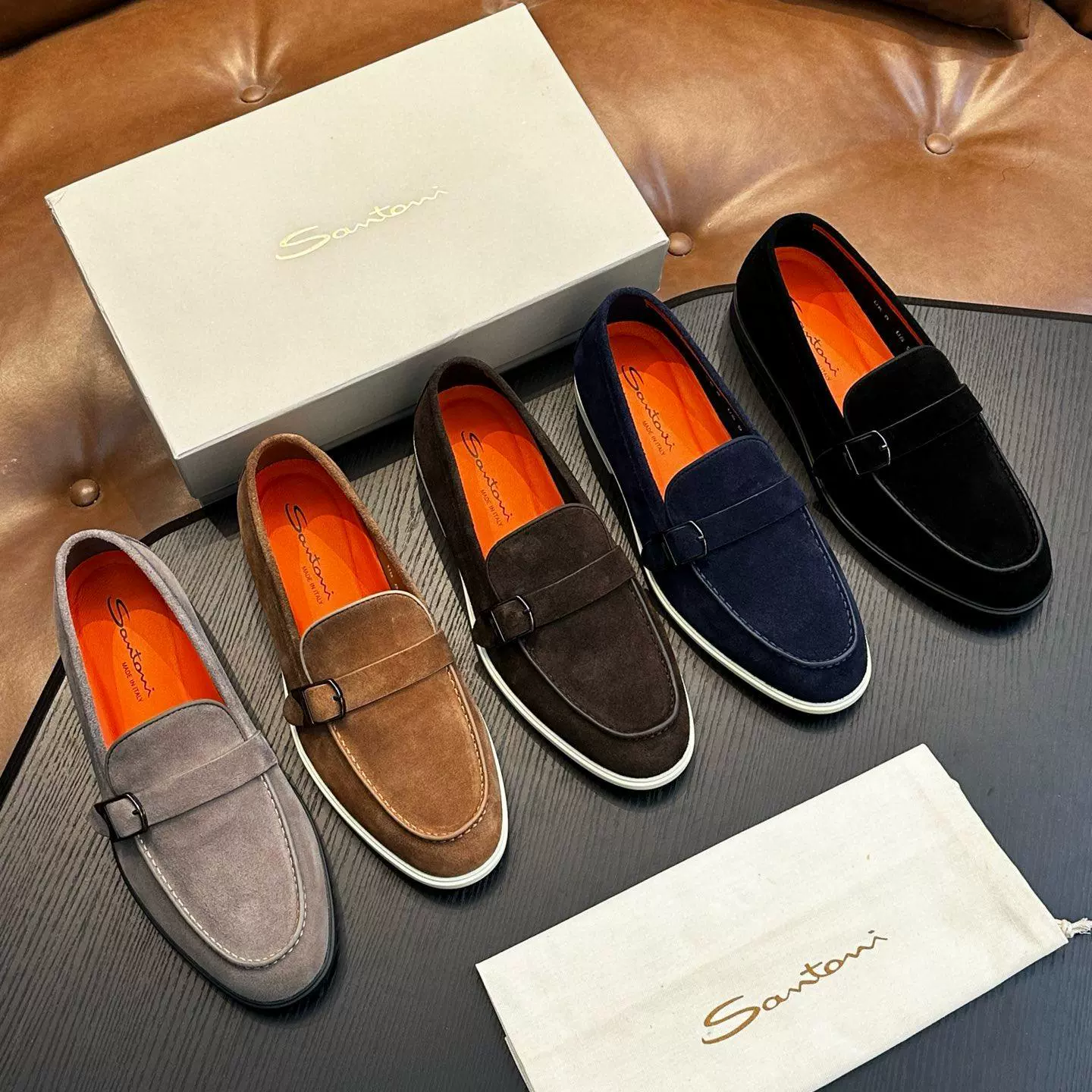 [Фабрика] Итальянские ручной работы замшевые туфли из коровьей кожи, повседневные деловые ретро универсальные лоферы, туфли-бини