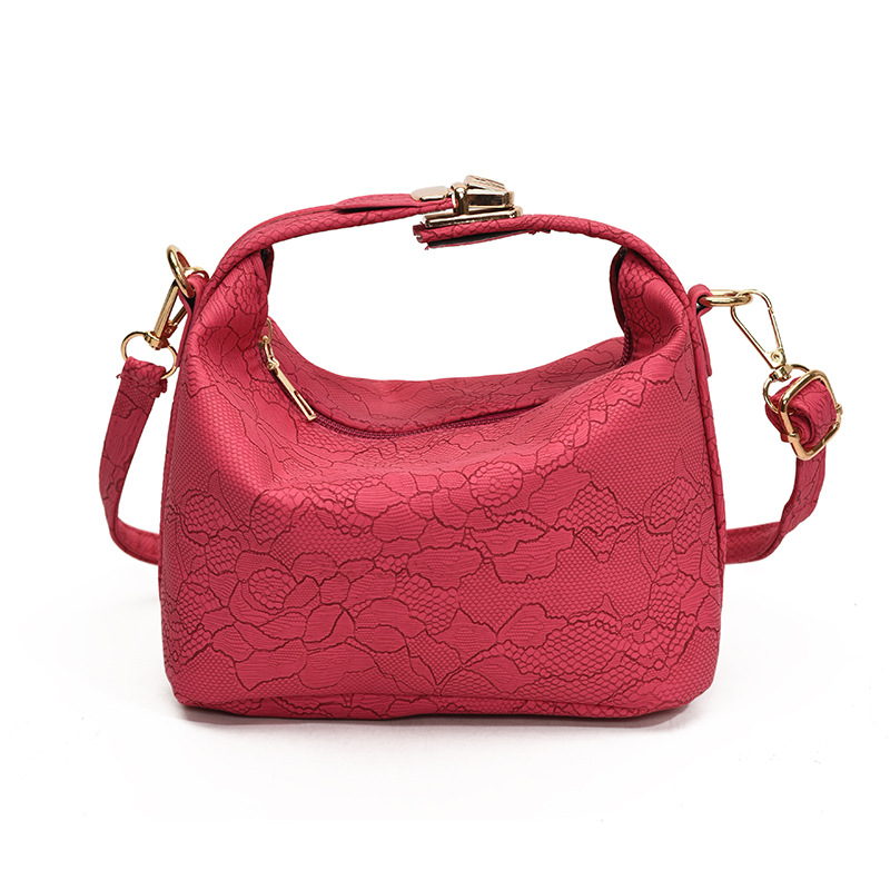 Bolso de flores de estilo occidental personalizado 2024 nuevo estilo otoño e invierno moda hermosa temperamento bolso de mensajero de un solo hombro