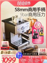 格米莱家用高压煮意式咖啡机手动半自动小型蒸汽奶泡泵压