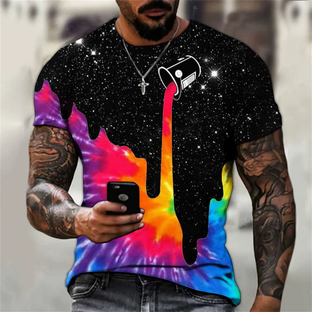 Мужская футболка с круглым вырезом и звездным кубком AliExpress, Повседневная Свободная футболка с 3D цифровым принтом для подростков на Amazon